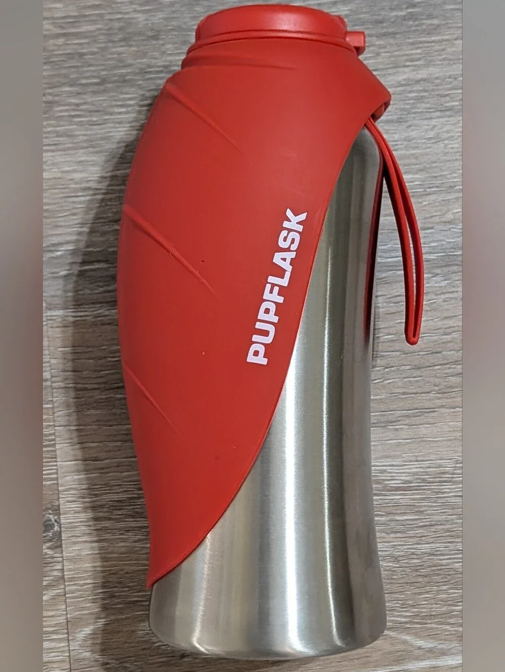 Tuff Pupper PupFlask Red Stainless Steel Travel Flask For Dogs